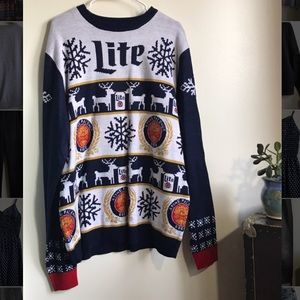 Men’s Miller Lite Christmas sweater